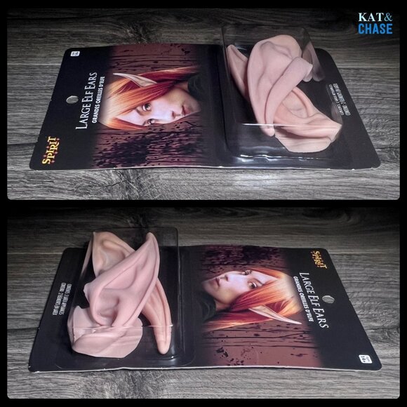 Spirit Large Elf Ears Latex For Halloween Or Cosplay Magic Halloween New In Box - Picture 4 of 6